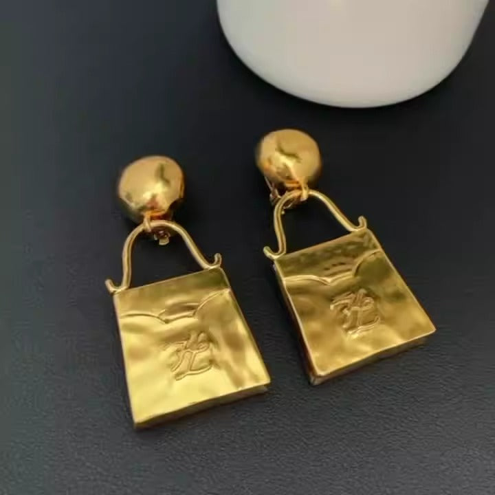 French style luxury, high-end, trendy temperament, internet famous earrings and earrings