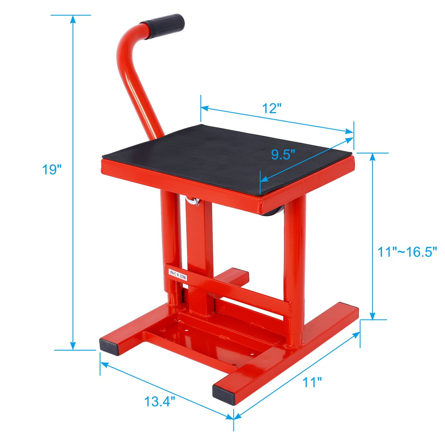 Motorcycle Dirt Bike Stands and Lifts Jack Stand Steel Lift 11"-16.5" Adjustable Height 330 LBS Load Capacity Heavy Duty Steel R