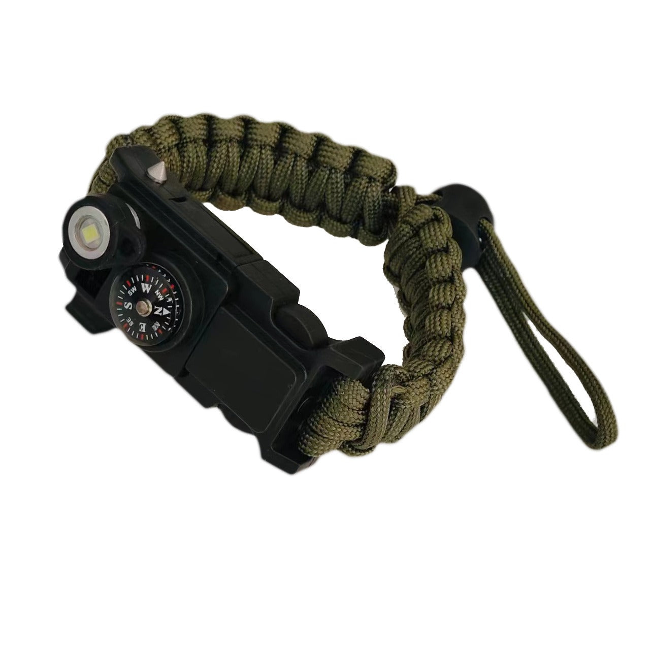 Umbrella rope bracelet, outdoor life-saving supplies, multifunctional small knife, broken window bracelet, LED light, outdoor