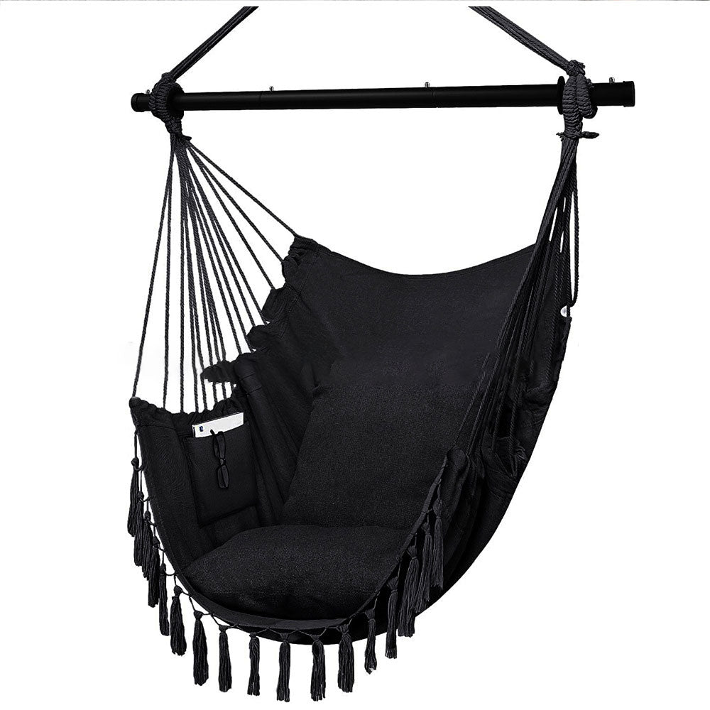 3 Folding Reinforced Iron Pipe Outdoor Hammock Anti Rollover Swing Chair In Bedroom