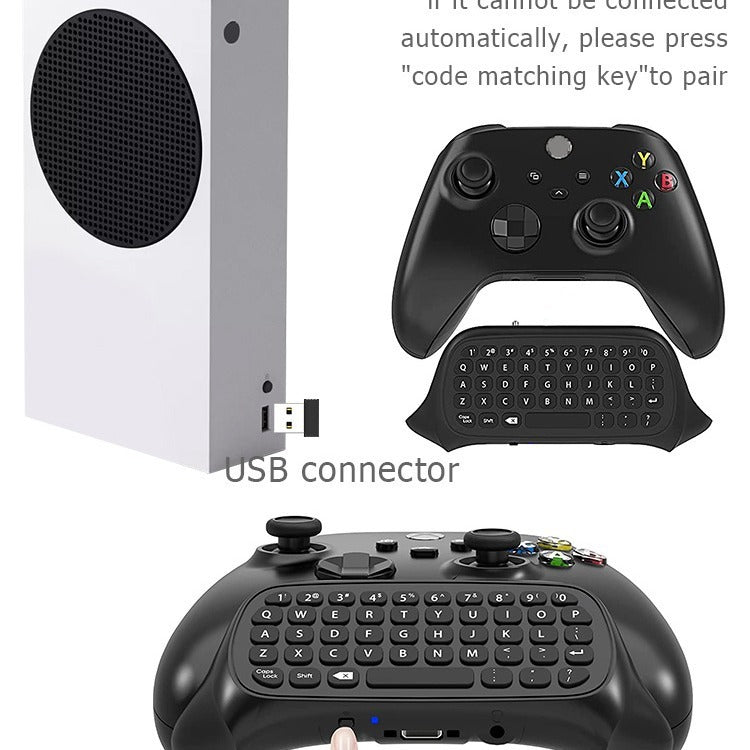 Suitable for Xbox One series game controllers wireless keyboard Xbox Series S/X input keyboard with joystick