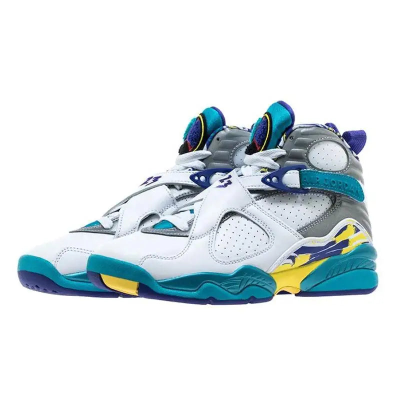 Nike Jordan 8 Retro White Aqua 2019 Women's Sneakers Shoes Ci1236-100