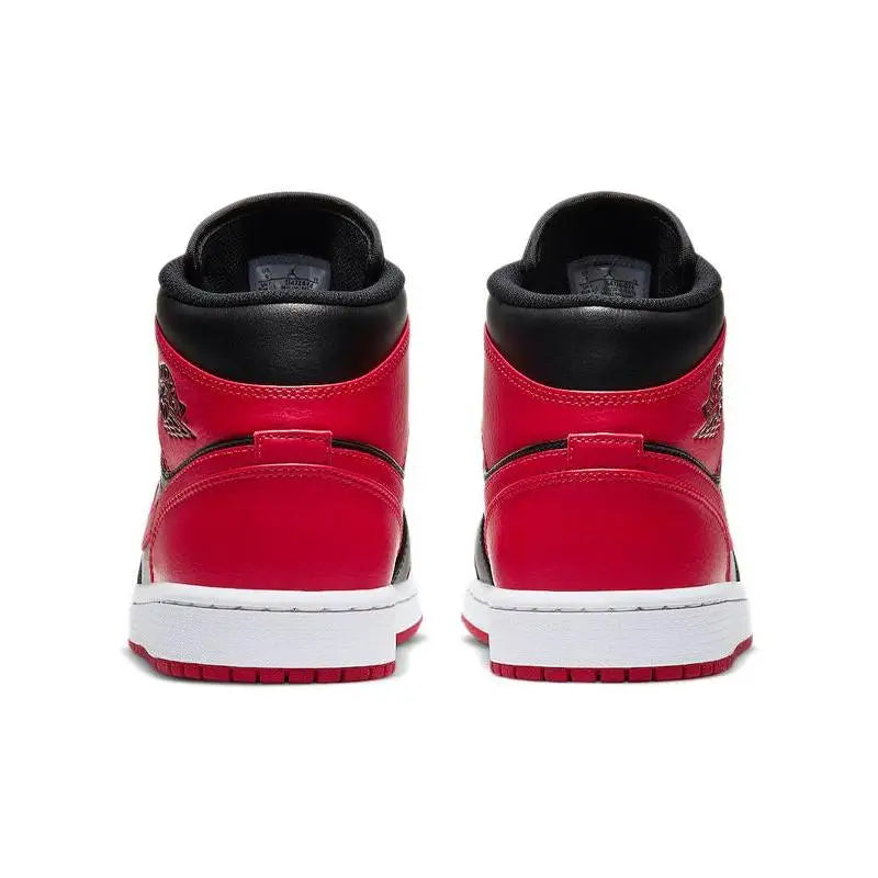 Nike Air Jordan 1 Mid 'Banned' Sneakers shoes 554724-074