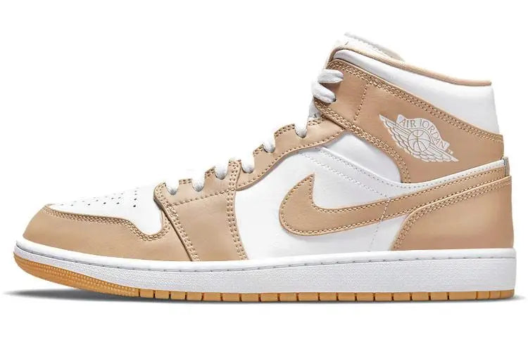 Nike Jordan 1 Mid Tan Gum Sneakers shoes 554724-271