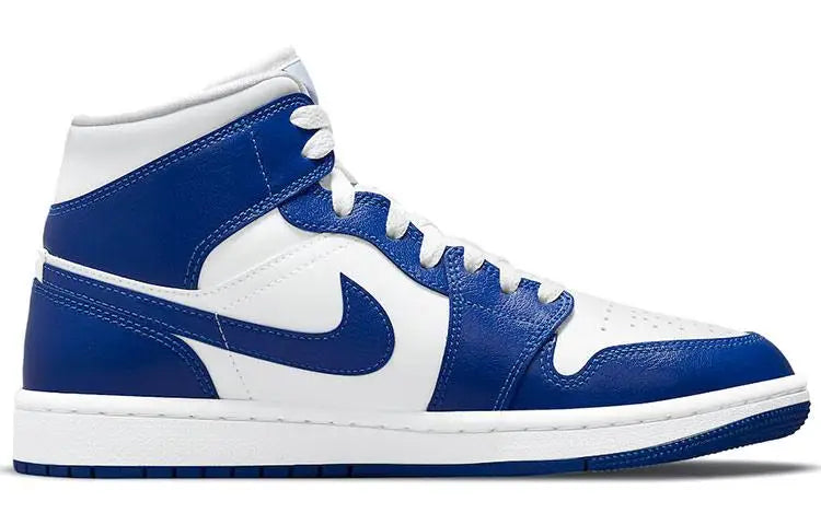 Nike Air Jordan Women's 1 Mid 'Kentucky Blue' Sneakers shoes BQ6472-104