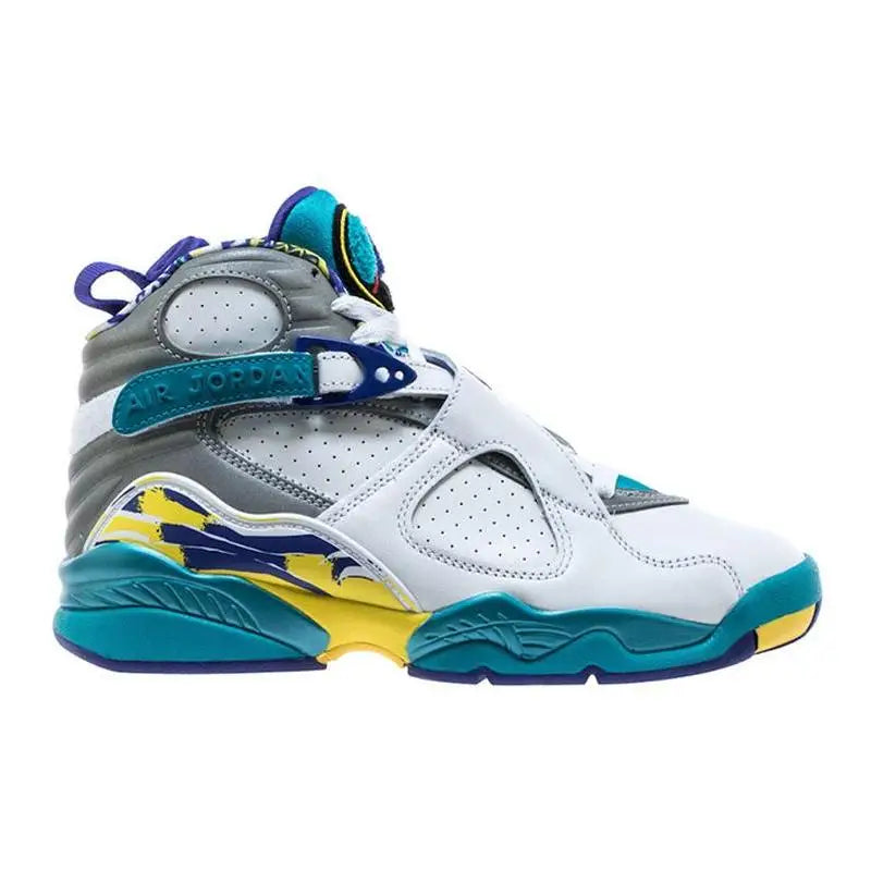 Nike Jordan 8 Retro White Aqua 2019 Women's Sneakers Shoes Ci1236-100