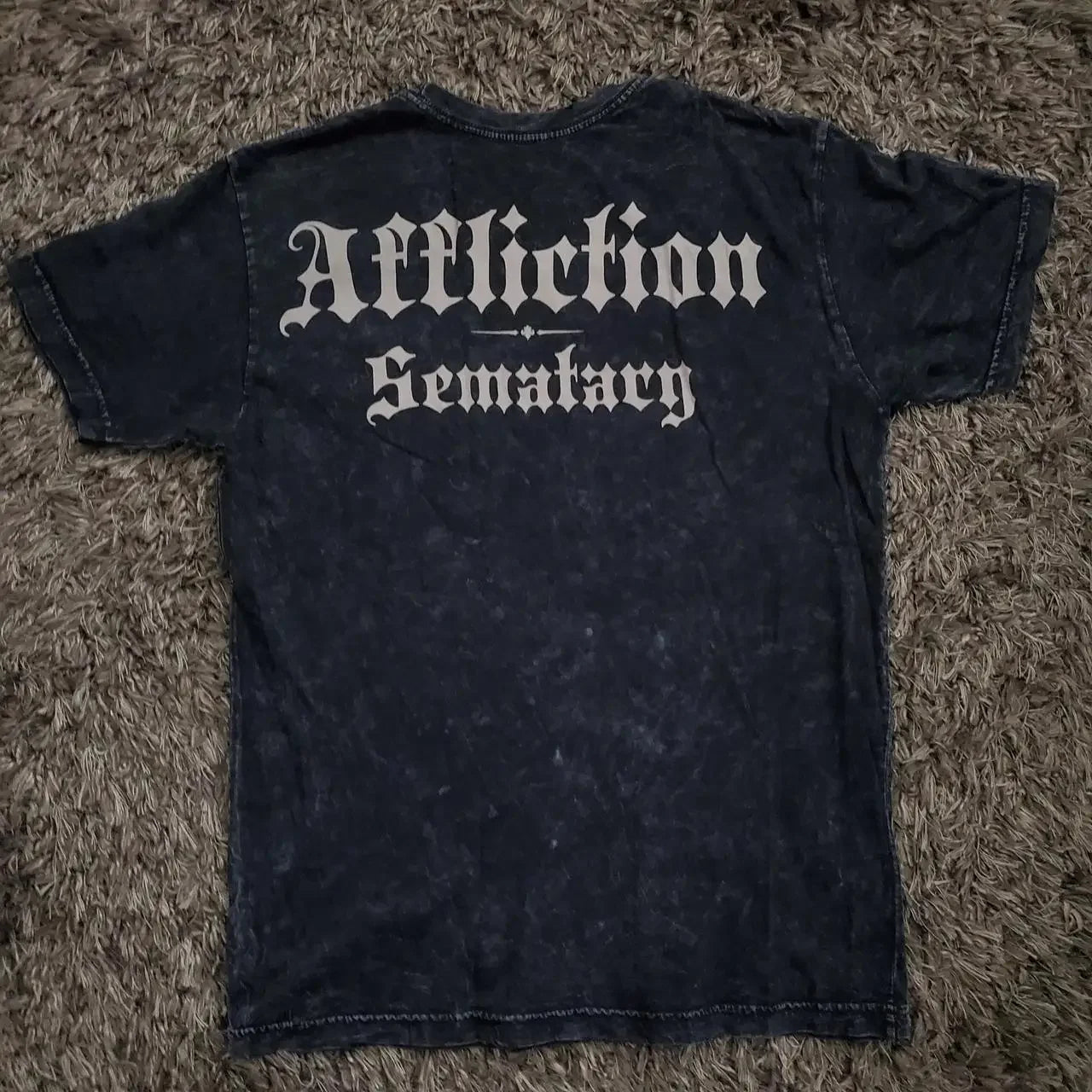 2000s affliction T shirt Clothes Retro Punk Hip Hop Graphic Print Oversized T Shirt Mens new Round Neck Cotton Short Sleeve Tops