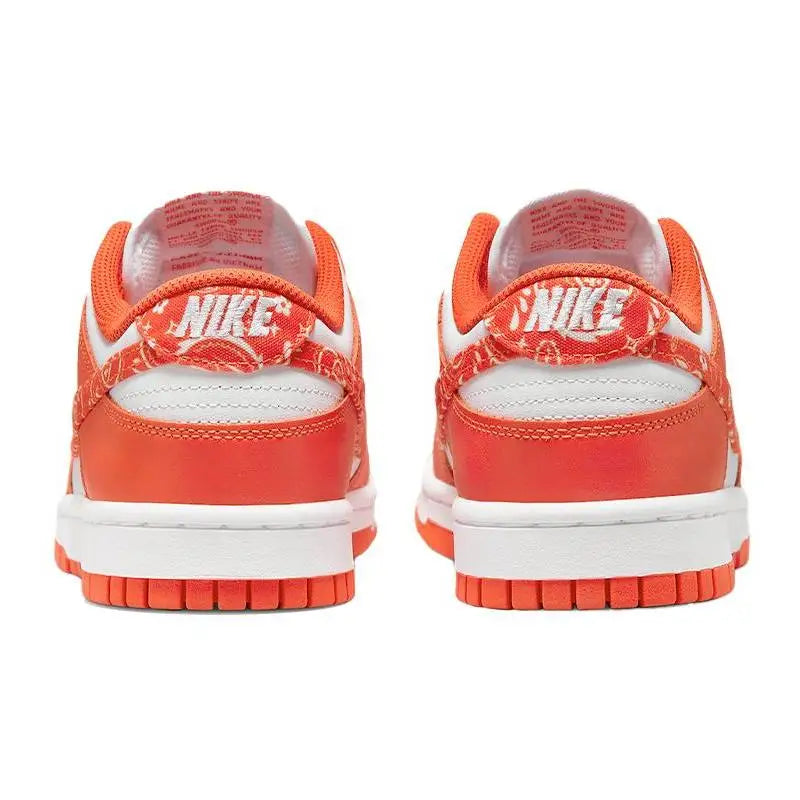 Nike Women's Dunk Low 'orange Paisley' Sneakers Shoes Dh4401-103