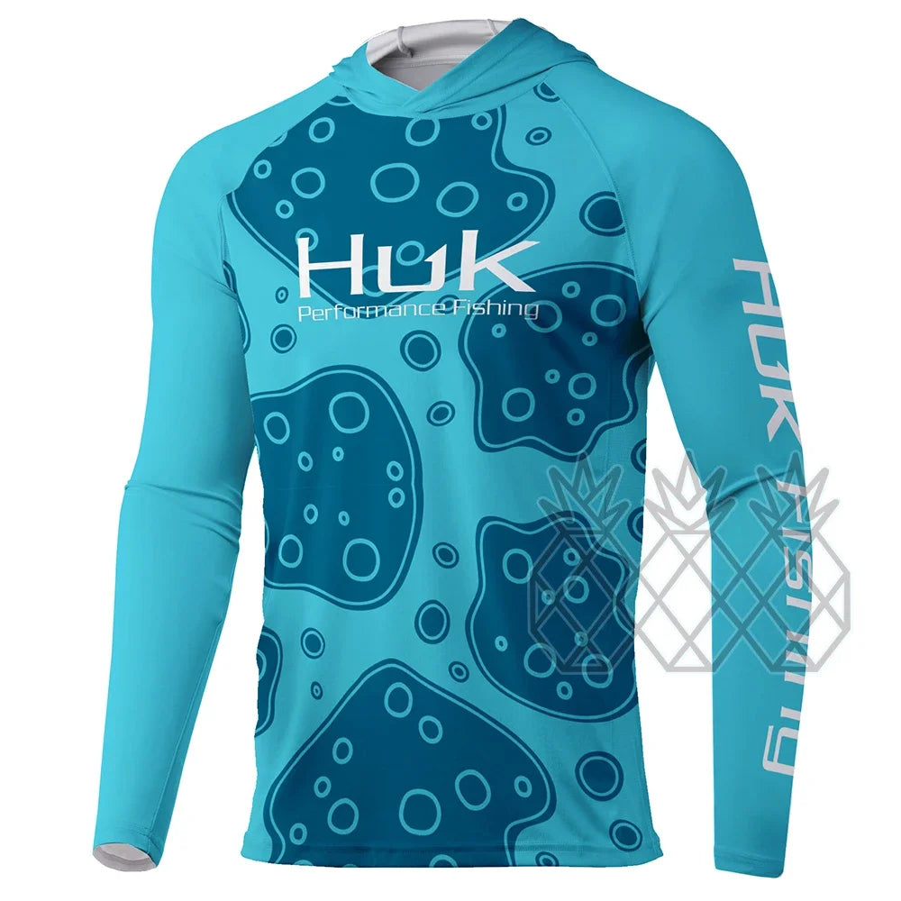 HUK Fishing Clothing Men Performance Long Sleeve Uv Protection Sweatshirt Breathable Tops Summer Fishing Shirts Camisa De Pesca