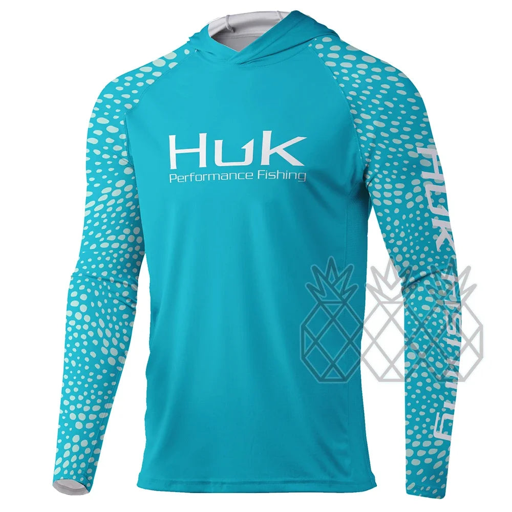 HUK Fishing Clothing Men Performance Long Sleeve Uv Protection Sweatshirt Breathable Tops Summer Fishing Shirts Camisa De Pesca