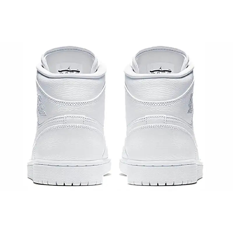 Nike Jordan Air 1 Mid "triple White" Sneakers Shoes 554724-129