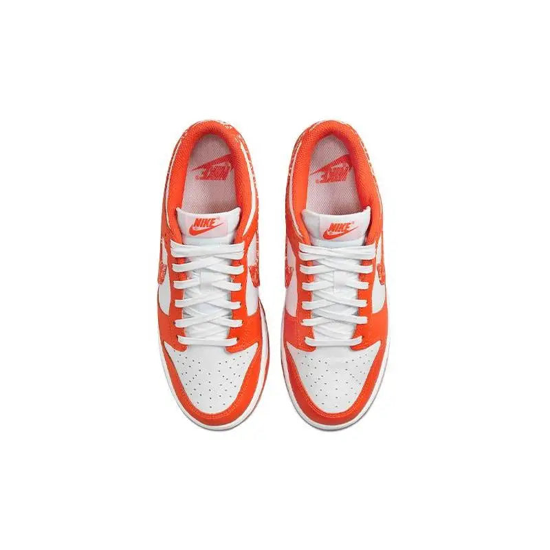 Nike Women's Dunk Low 'orange Paisley' Sneakers Shoes Dh4401-103