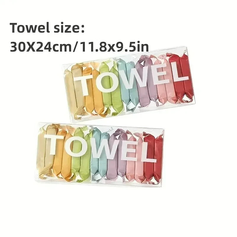 14pcs/box Disposable Washcloth Portable Travel Towel Thickened