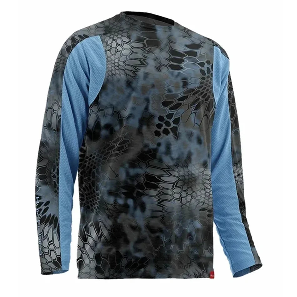 HUK Fishing Shirts Men's Outdoor Summer Long Sleeve Hoodie UPF 50+ T-shirt Tops UV Protection Fishing Clothes Camisa De Pesca