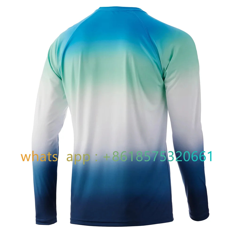 Huk Men's Double Header Long Sleeve Sun Protecting Fishing Shirt Fishing Shirts Men Sweatshirts Breathable Shirt Fishing Clothes