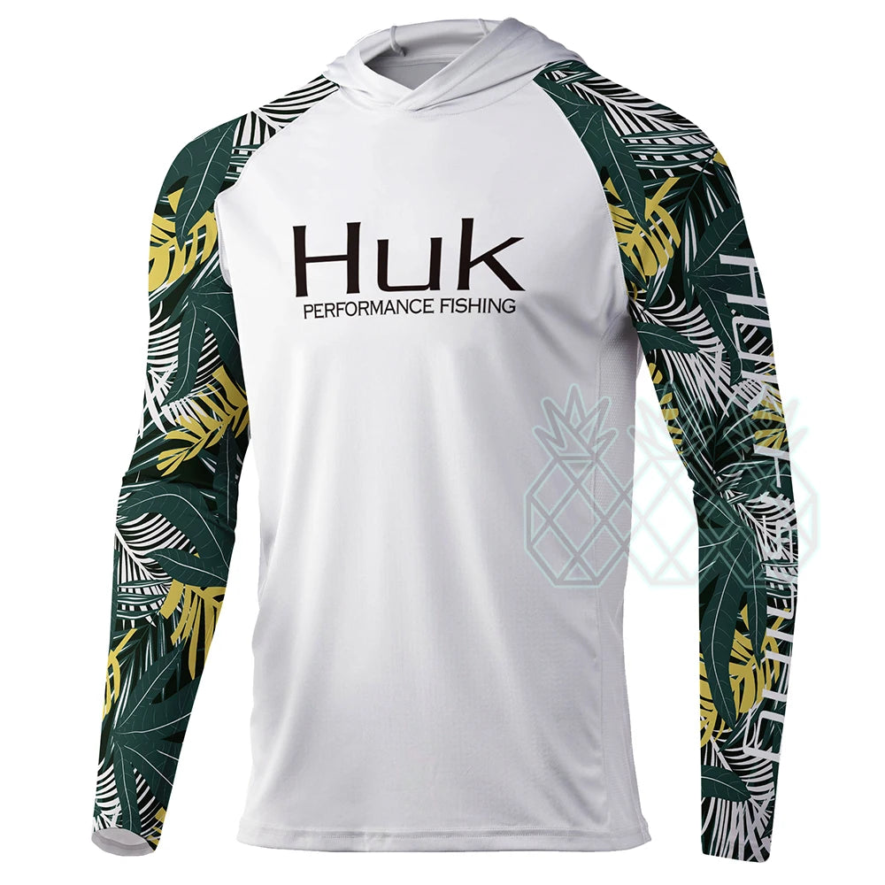 HUK Fishing Hoodie Shirts Long Sleeve Quick Dry Sweatshirt Summer Breathable UV Fishing Clothing Camisa De Pesca Breathable Tops