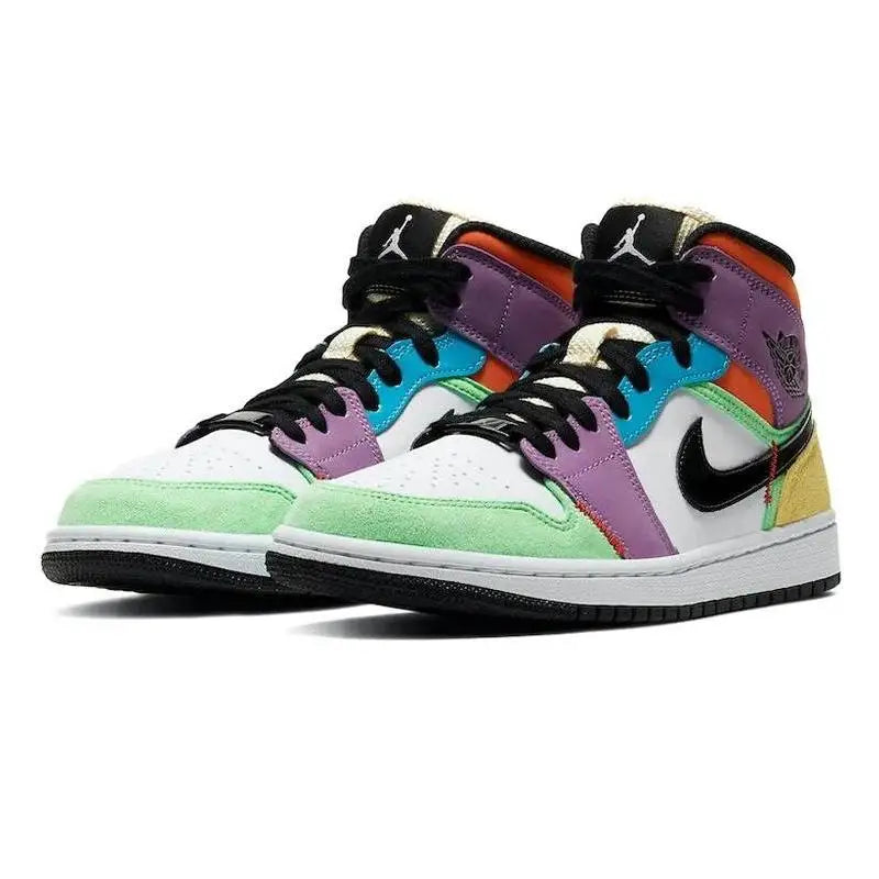 Nike Jordan 1 Mid SE Multi-Color Women's Sneakers shoes CW1140-100