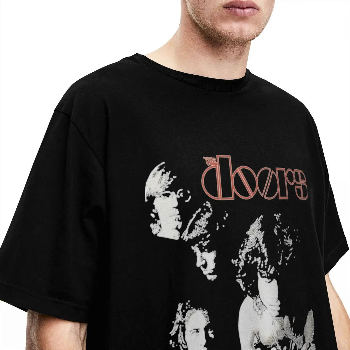 Men Women's The Doors Band Eight Perfect Gift Fan Graphic T Shirt Merch Amazing Pure Cotton T Shirts Tee Clothing Original