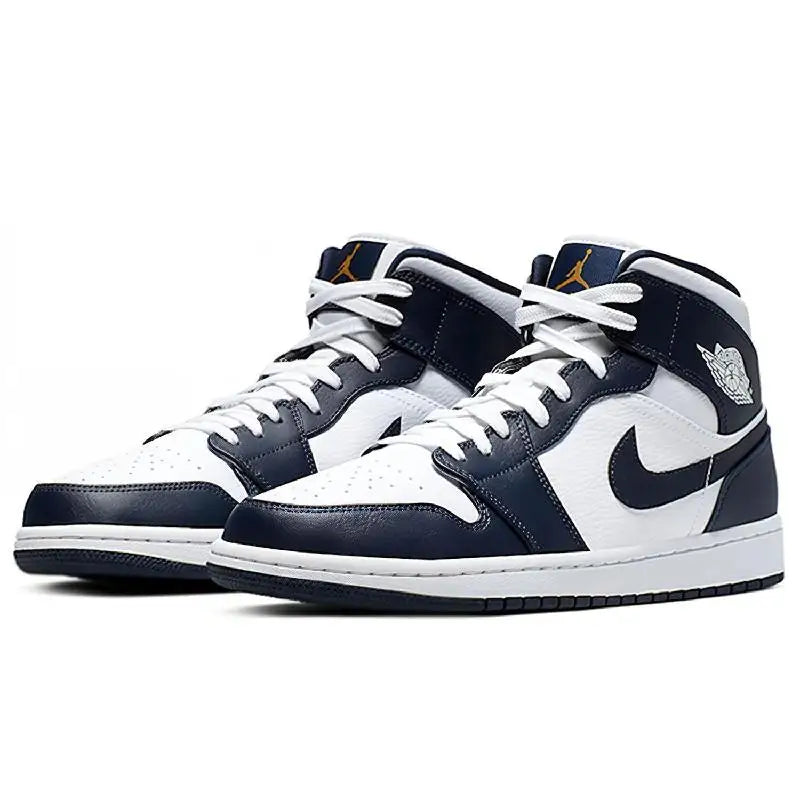 Nike Jordan Air 1 Mid "obsidian" Sneakers Shoes 554724-174