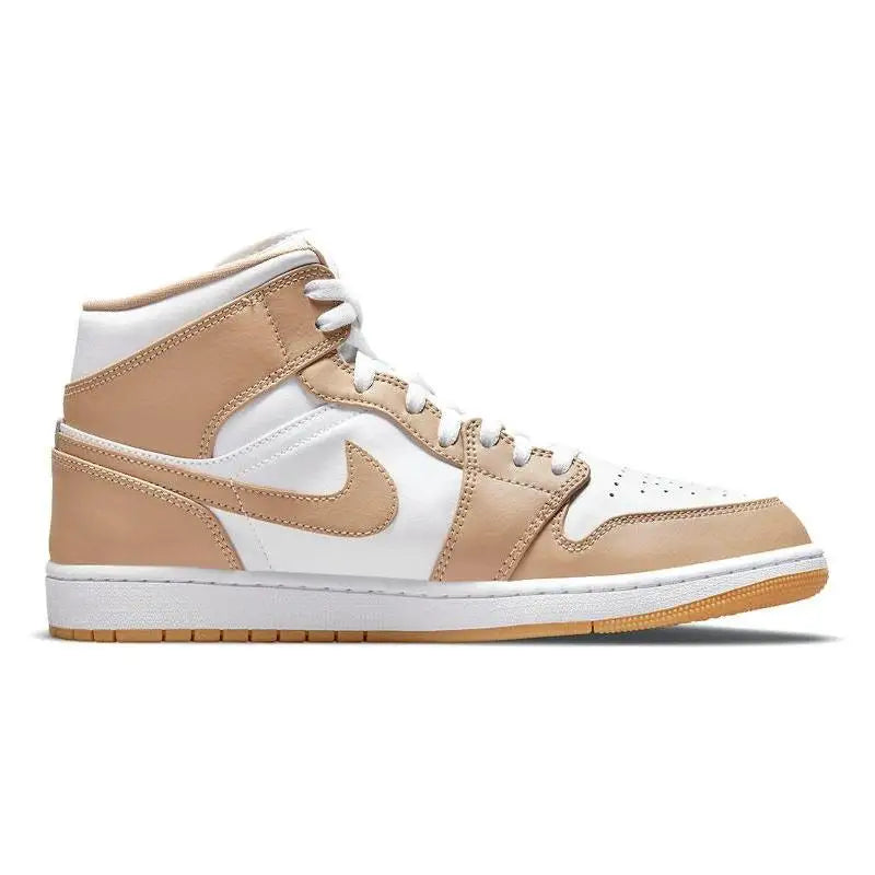 Nike Jordan 1 Mid Tan Gum Sneakers shoes 554724-271