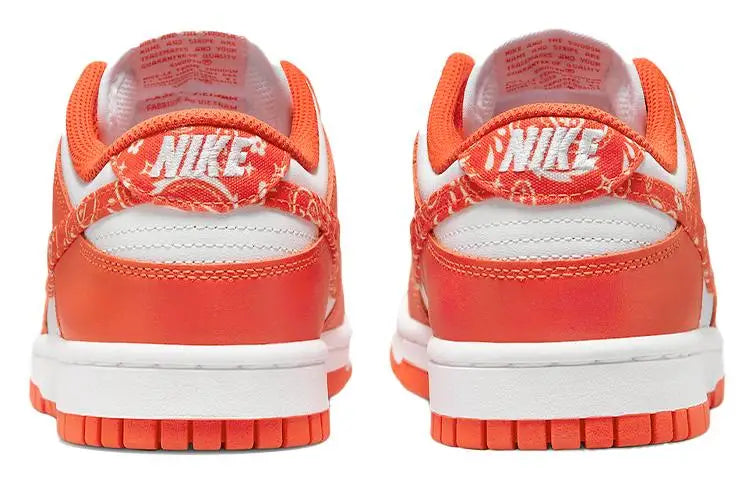 Nike Women's Dunk Low 'orange Paisley' Sneakers Shoes Dh4401-103