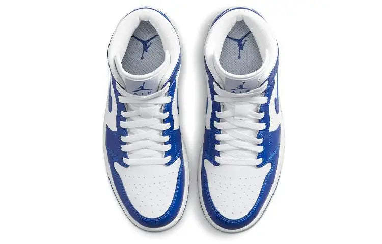 Nike Air Jordan Women's 1 Mid 'Kentucky Blue' Sneakers shoes BQ6472-104