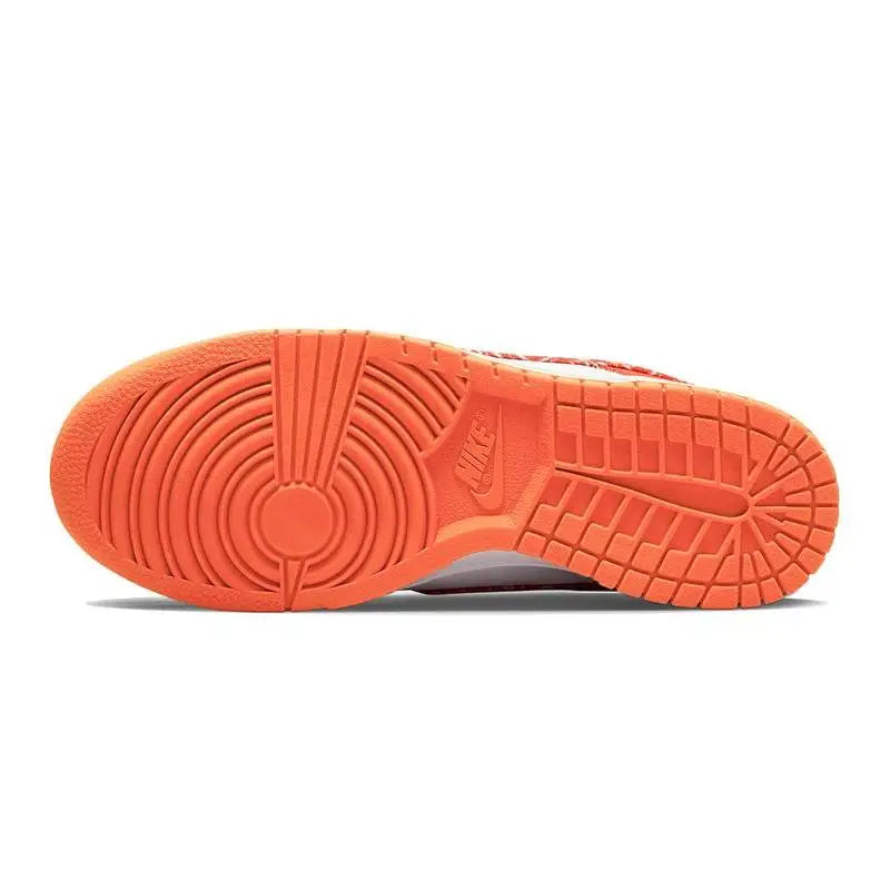 Nike Women's Dunk Low 'orange Paisley' Sneakers Shoes Dh4401-103