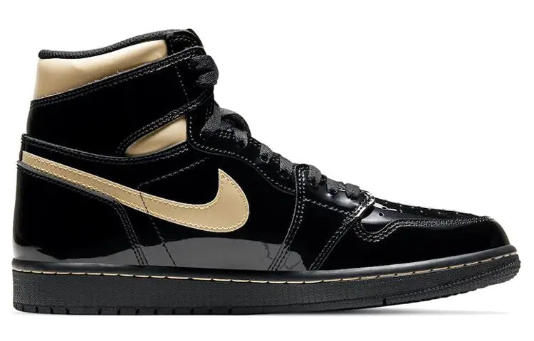 Nike Air Jordan 1 Retro High OG 'Black Metallic Gold' Sneakers shoes 555088-032