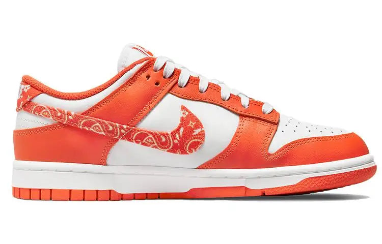 Nike Women's Dunk Low 'orange Paisley' Sneakers Shoes Dh4401-103