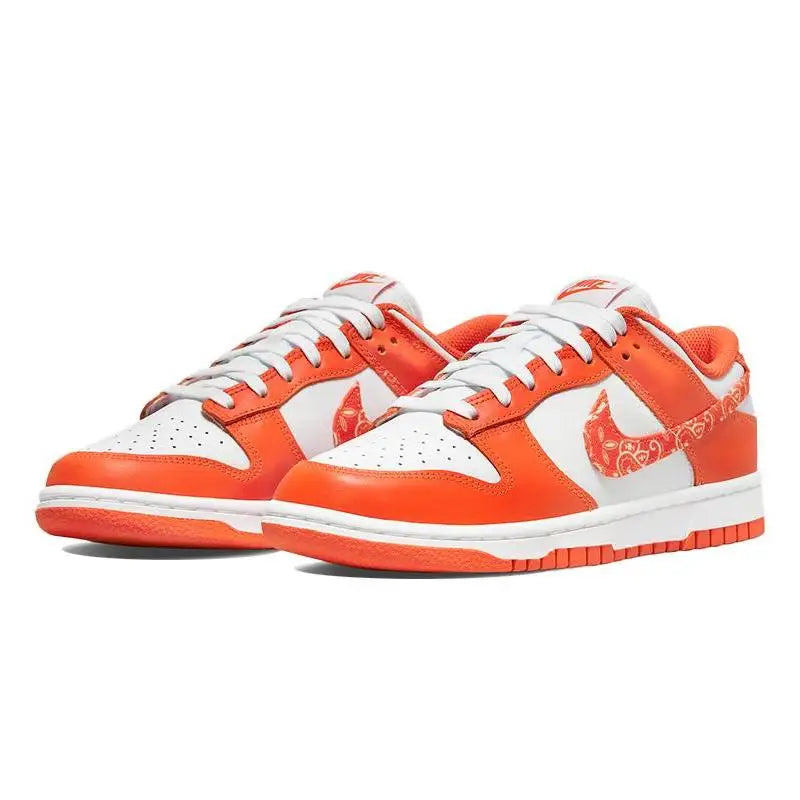 Nike Women's Dunk Low 'orange Paisley' Sneakers Shoes Dh4401-103