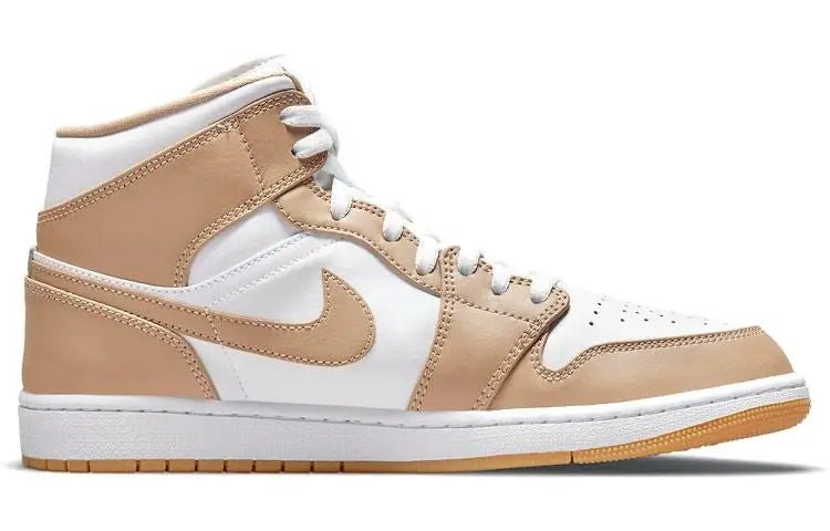 Nike Jordan 1 Mid Tan Gum Sneakers shoes 554724-271