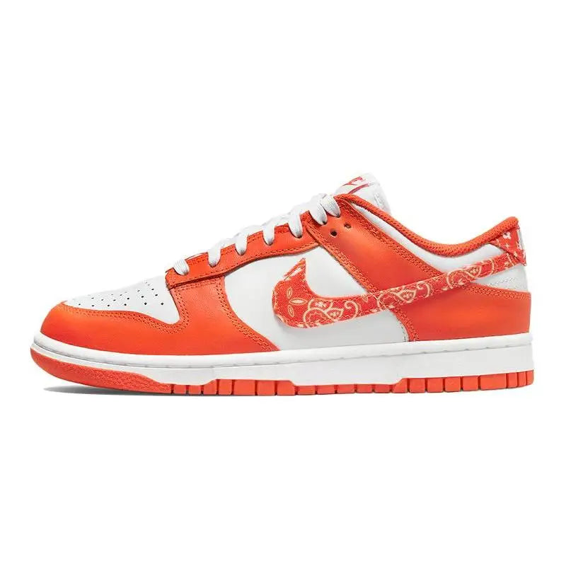 Nike Women's Dunk Low 'orange Paisley' Sneakers Shoes Dh4401-103