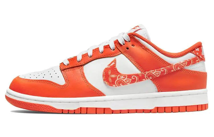 Nike Women's Dunk Low 'orange Paisley' Sneakers Shoes Dh4401-103