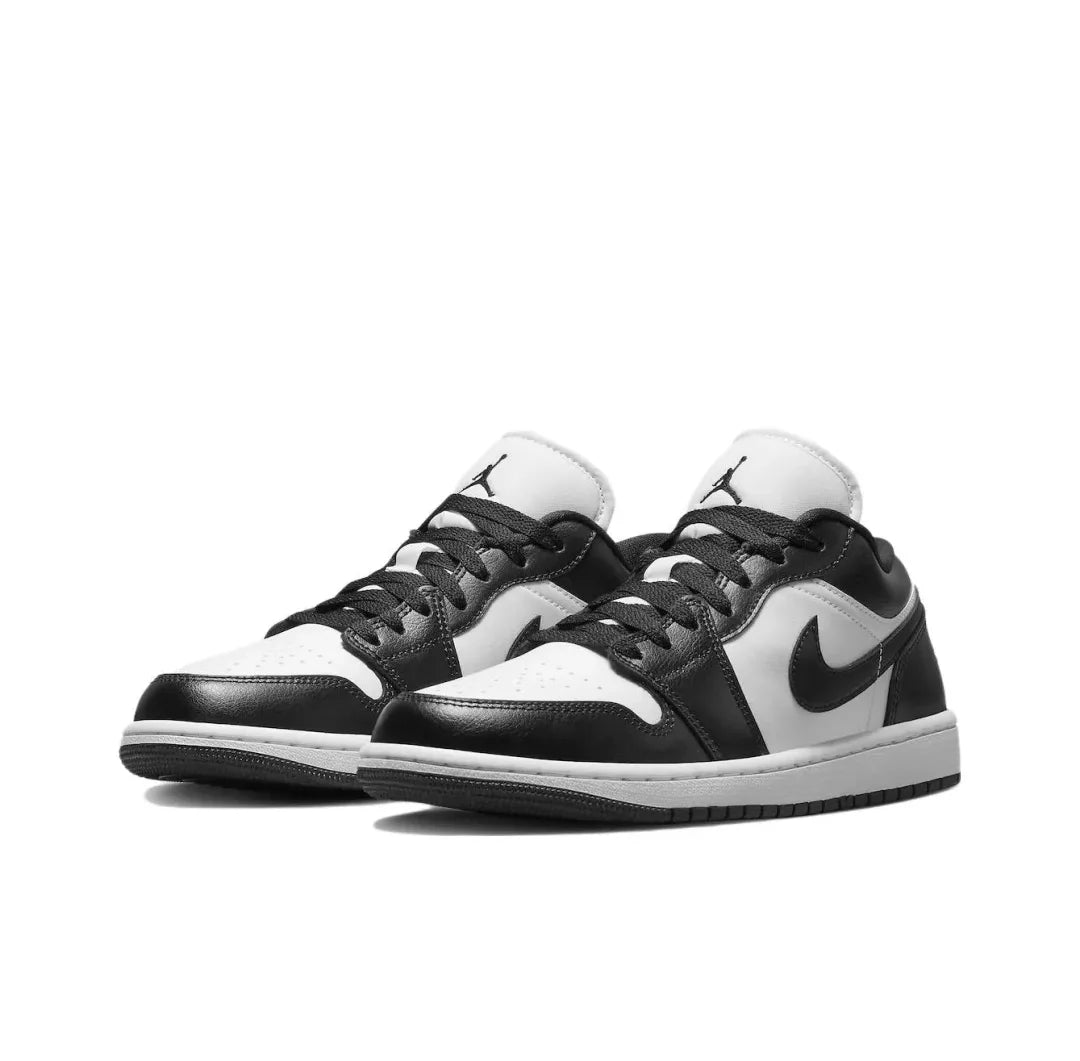 NIKE Air Jordan 1” Light Smoke Grey Synthetic Leather Anti-slip Wear-resistant Low Top Retro Basketball Shoes Men's Smoke Grey